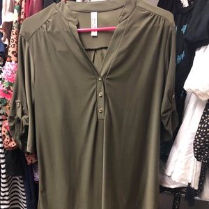 Green blouse